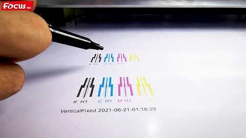 FOCUS ATLAS 1311 UV PRINTER TUTORIAL 11 Vertical Calibration