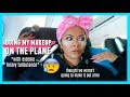 FULL GLAM ON THE PLANE | GRWM ON AN AIRPLANE