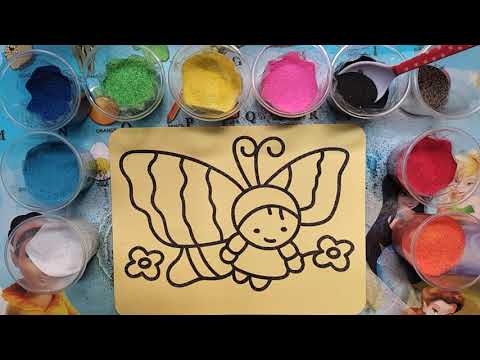 Video TÔ MÀU TRANH CÁT THIÊN THẦN BƯƠM BƯỚM | SHURI TV - youtube
