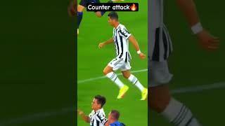 counter attack🔥 #football #juventus #ronaldo #chiesa #dybala #italy #cr7 #world #counterattack #fyp