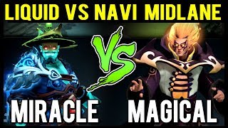 MIRACLE- vs MAGICAL in Solo Ranked - Liquid vs Navi New Midlaner