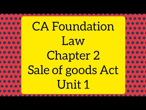 CA foundation law