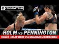 Holly Holm defeats Raquel Pennington via unanimous decision | UFC 246 | CBS Sports HQ