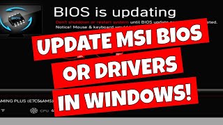 Easy Update Drivers & BIOS With MSI Center For MSI Motherboards