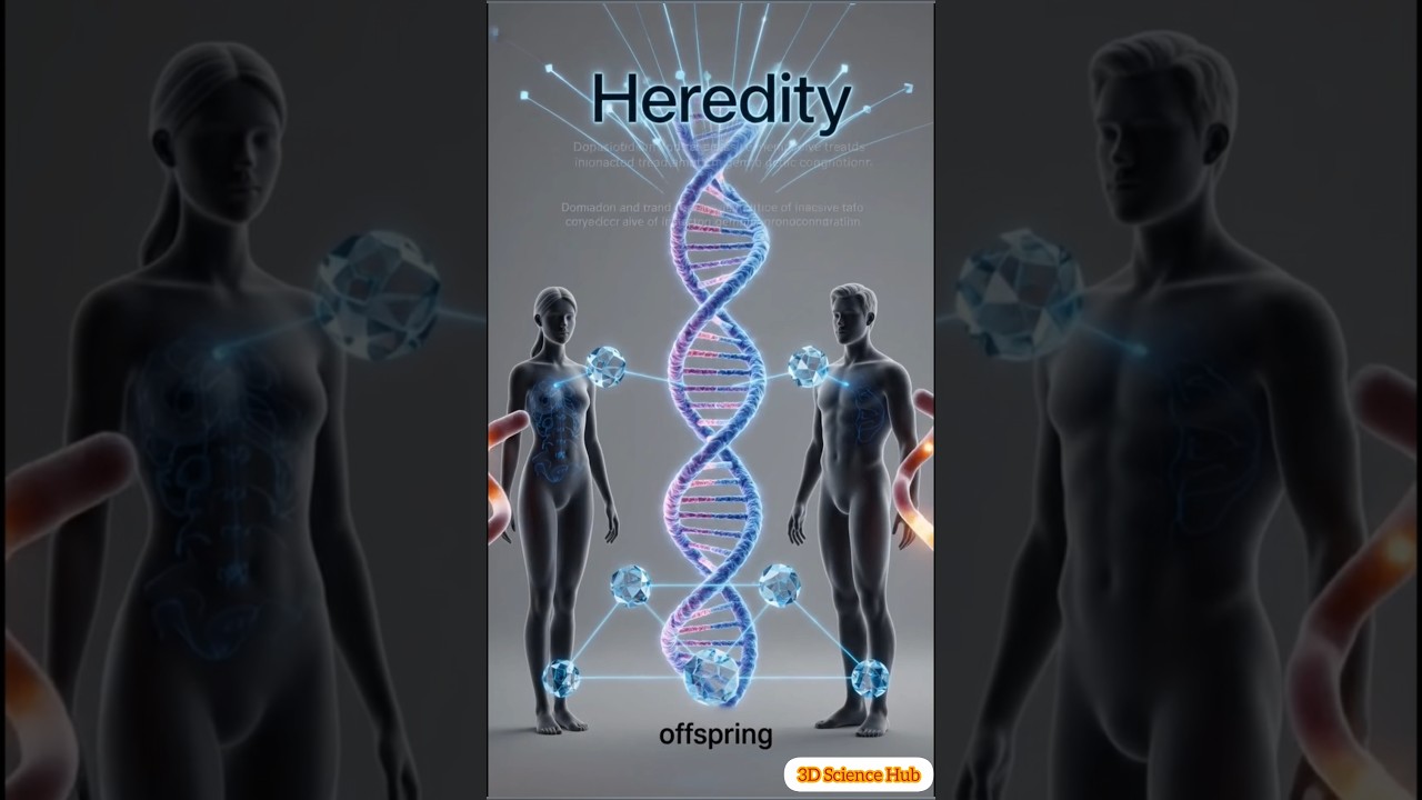 Heredity Explained in 3D Animation!  #3danimation #shorts #shortsfeed