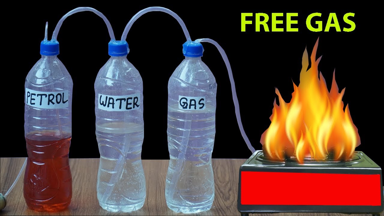 How To Make Free high pressure lpg gas from petrol and water petrol