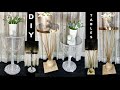 DIY Chandelier Table & Balancing Table | Two Tall Glamorous Tables | Home Decor | LED lighting 2020