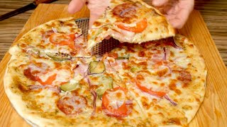 🍕Лучшее тесто для домашней пиццы. Два вида пиццы с разным соусом.