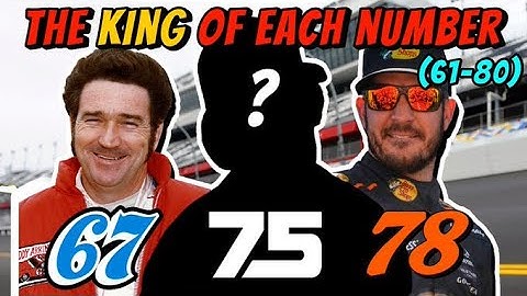 The King of Each Number in NASCAR (61-80)