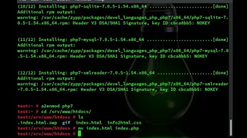 [HOW TO] Install PHP7 on opensuse leap 42.1 with terminal