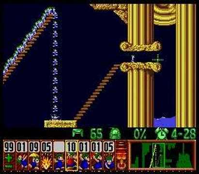Lemmings - Tricky Level 25 Solution