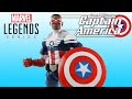 Review Sam Wilson Capitão América - Captain America Marvel Legends Avengers 3-pack Toys R Us boneco