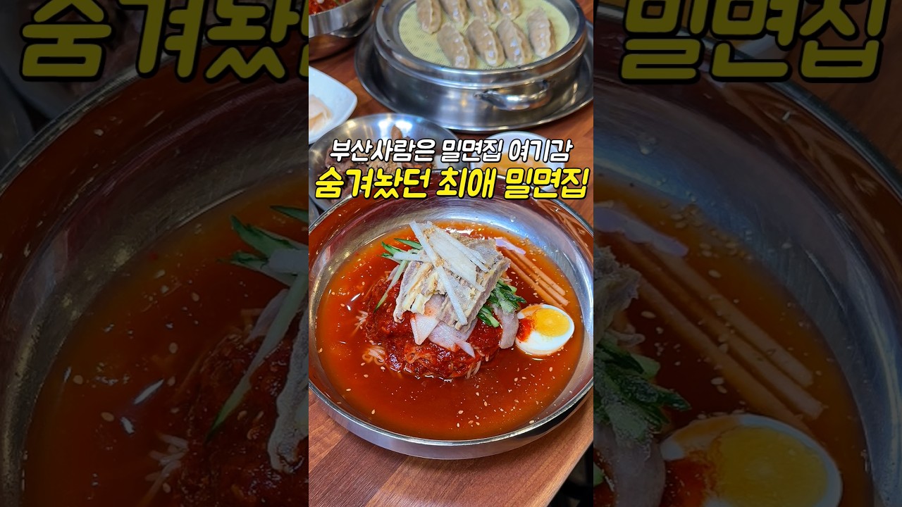 10년째 방문 중인 부산밀면맛집⇊여름 부산에서 안먹고 지나가면 섭섭한 밀면다른 유명한 집들도 많지만 저는 매년 여름이면 여기로 찾아갑니다,,🔥#해운대 #해운대부산밀면