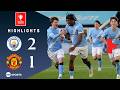 Reigan Heskey Scores Late Winner Man City U18 2 1 Man United U18 FA Youth Cup Final Highlights 