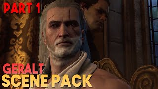 Geralt  Scene Pack (Part 1) || The Witcher 3