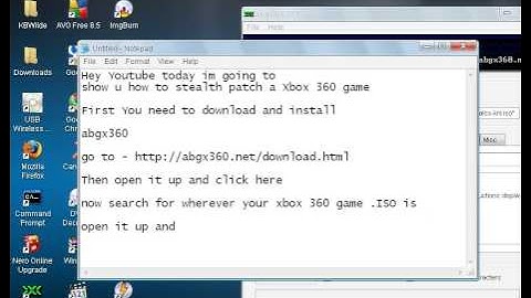 How to Stealth Patch A Xbox 360 Game Using ABGX360