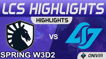 TL vs CLG Highlights LCS Spring Season 2022 W3D2 Team Liquid vs Conter Logic Gaming by Onivia