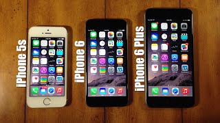 iPhone 6 Plus vs iPhone 6 vs iPhone 5s Speed Test