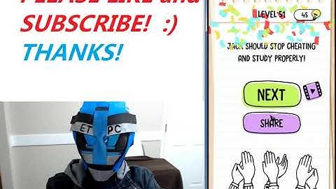 BRAIN TEST LEVEL 51 WALKTHROUGH WITH ANSWERS