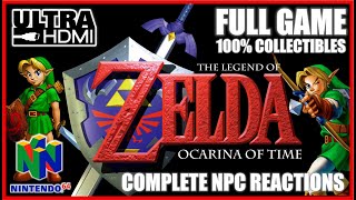 The Legend Of Zelda Ocarina Of Time N64 Full Game Walkthrough N64 Ultrahdmi 100% Collectibles