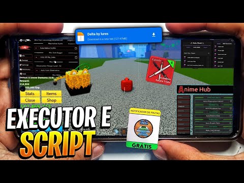 Como Baixar EXECUTOR e Usar SCRIPT no Blox Fruits (CELULAR/MOBILE) | Instalar/Colocar Script Roblox