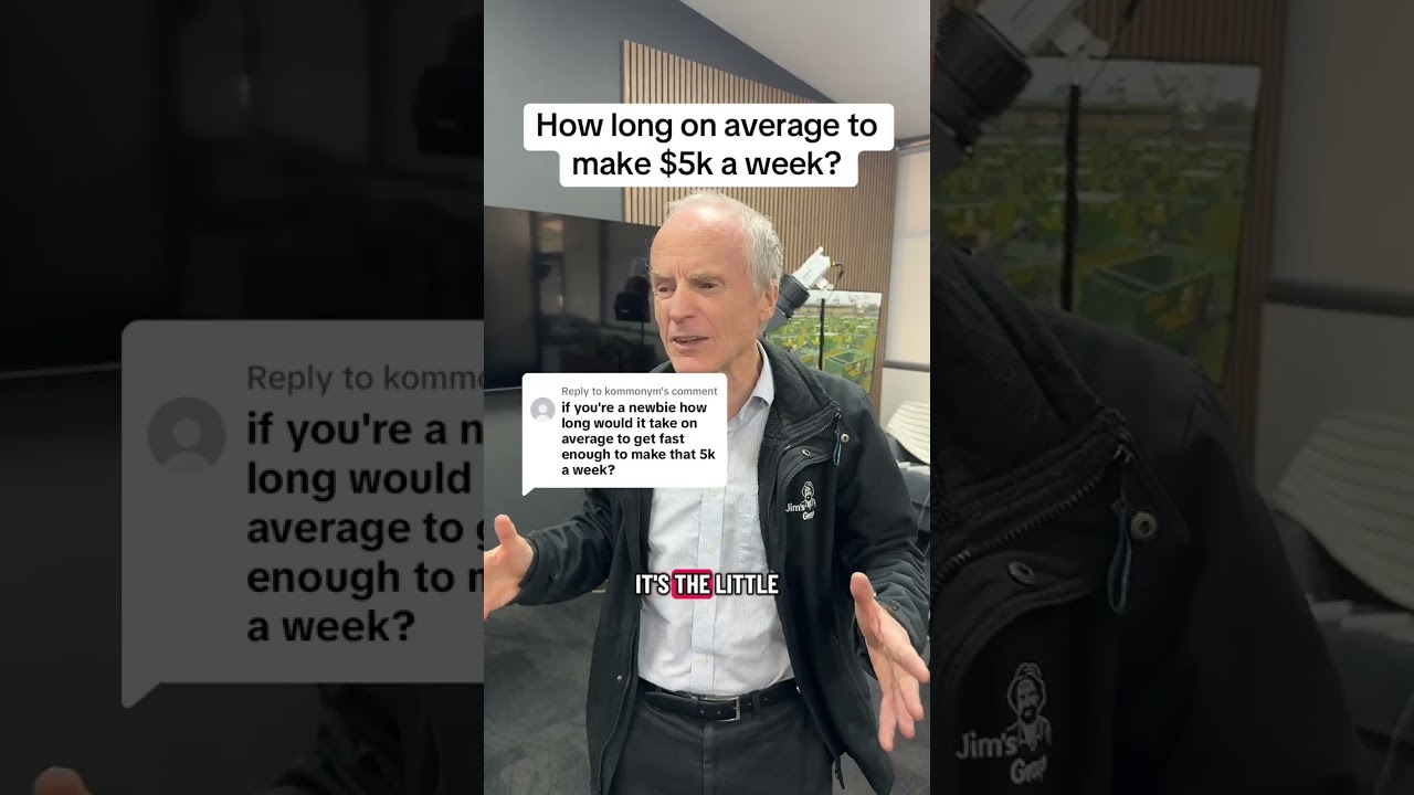 How long to make $5k a week? #jimsmowing #jimsgroup #franchise #franchising #smallbusiness