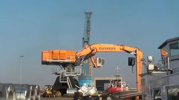 MANTSINEN - 200M Material Handler, Steel Coil Unloading