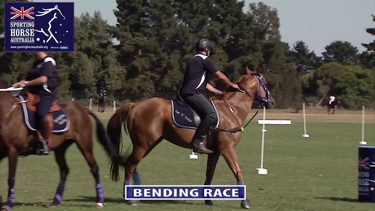 BENDING RACE SPORTING HORSE AUSTRALIA - YouTube