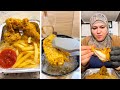 تعالي اعلمك طريقة المطاعم في الفراخ البروستد المقلية واسمعي القرمشة 