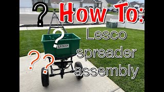 How to: assemble a lesco spreader #lesco #diy #fertilizer #spreader