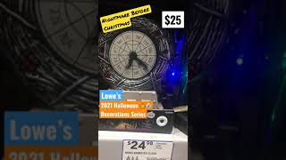 Halloween #shorts  - Halloween Decor  - Nightmare Before Christmas Clock at Lowe’s