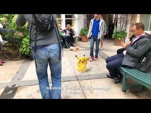 Codename: Niantic Occlusion - Real World AR Occlusion featuring Pikachu and Eevee