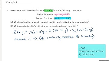 V10.02: Optimization with Multiple Constraints Example 2