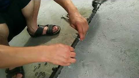 Assemble the sickle bar blades for self propelled sickle bar mowers