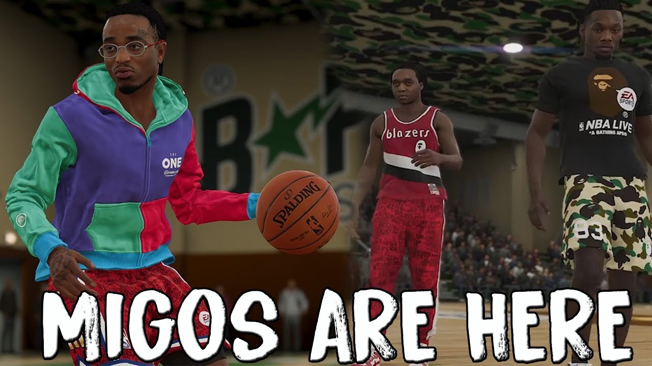 MIGOS are PLAYABLE in NBA Live 19!! Plus Exclusive BAPE BACK!! YouTube