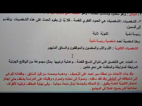 القصة القصيرة مفهومها عناصرها نموذج تطبيقي عليها