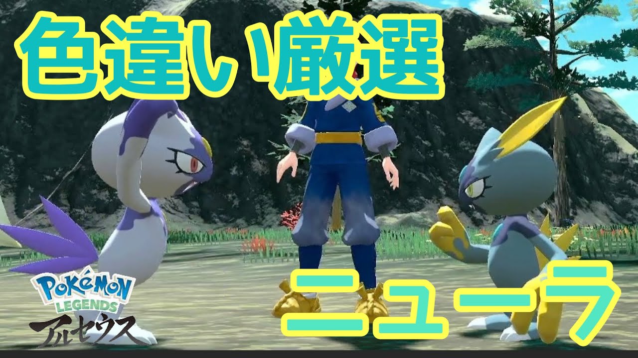 ポケモンアルセウス 色違い厳選 実況 ニューラ Youtube