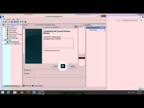 How to extend system partition - Windows
