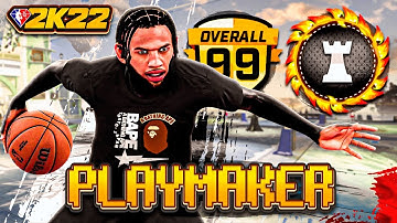 THIS 99 OVR "PLAYMAKER" BUILD is BREAKING NBA 2K22