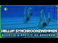 Hellup synchroonzwemmen met noortje en bregje de brouwer  zappsport