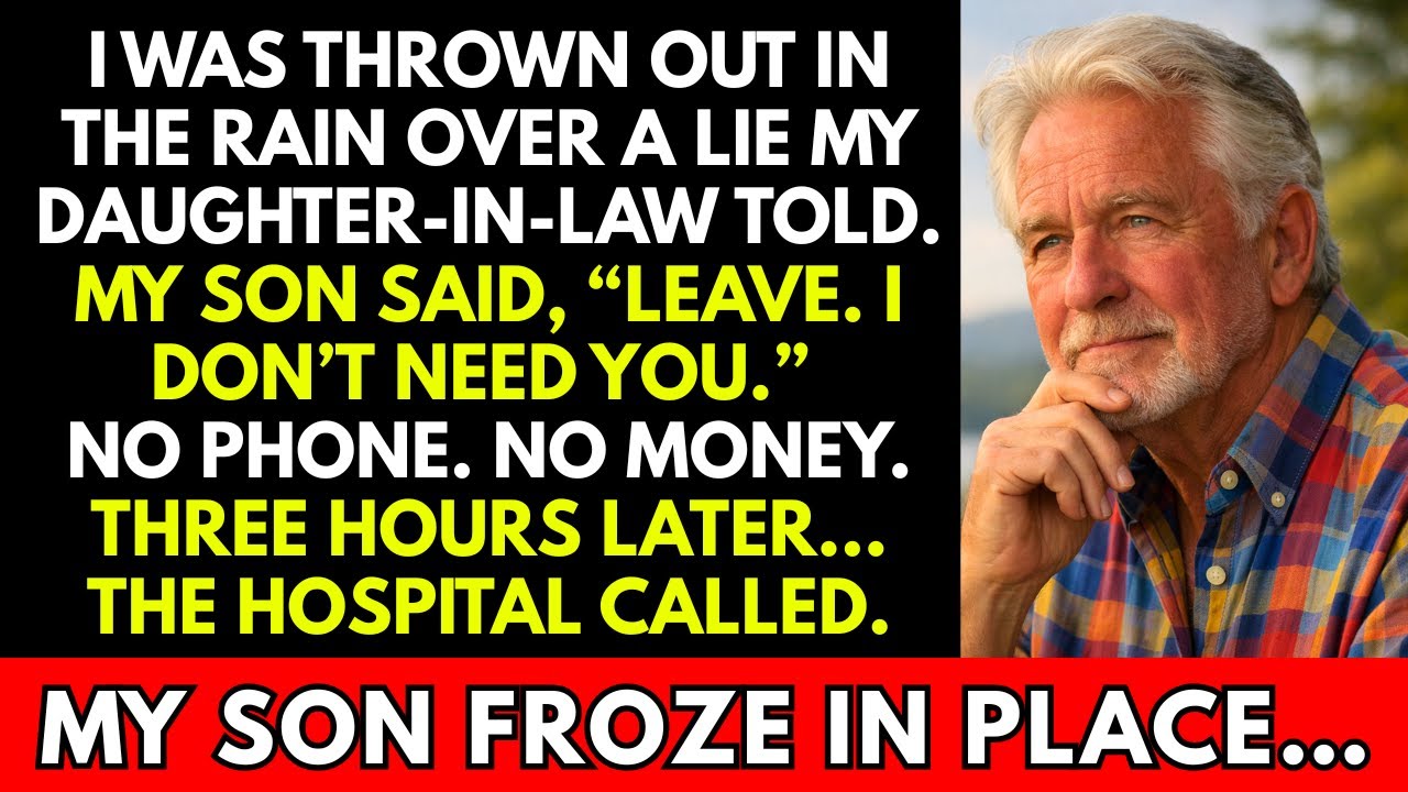 В 62 года мой сын выбросил меня под дождь, поверив своей жене — что показали доказательства…