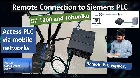 Remote PLC Access with a 4G Router. Siemens PLC remote support