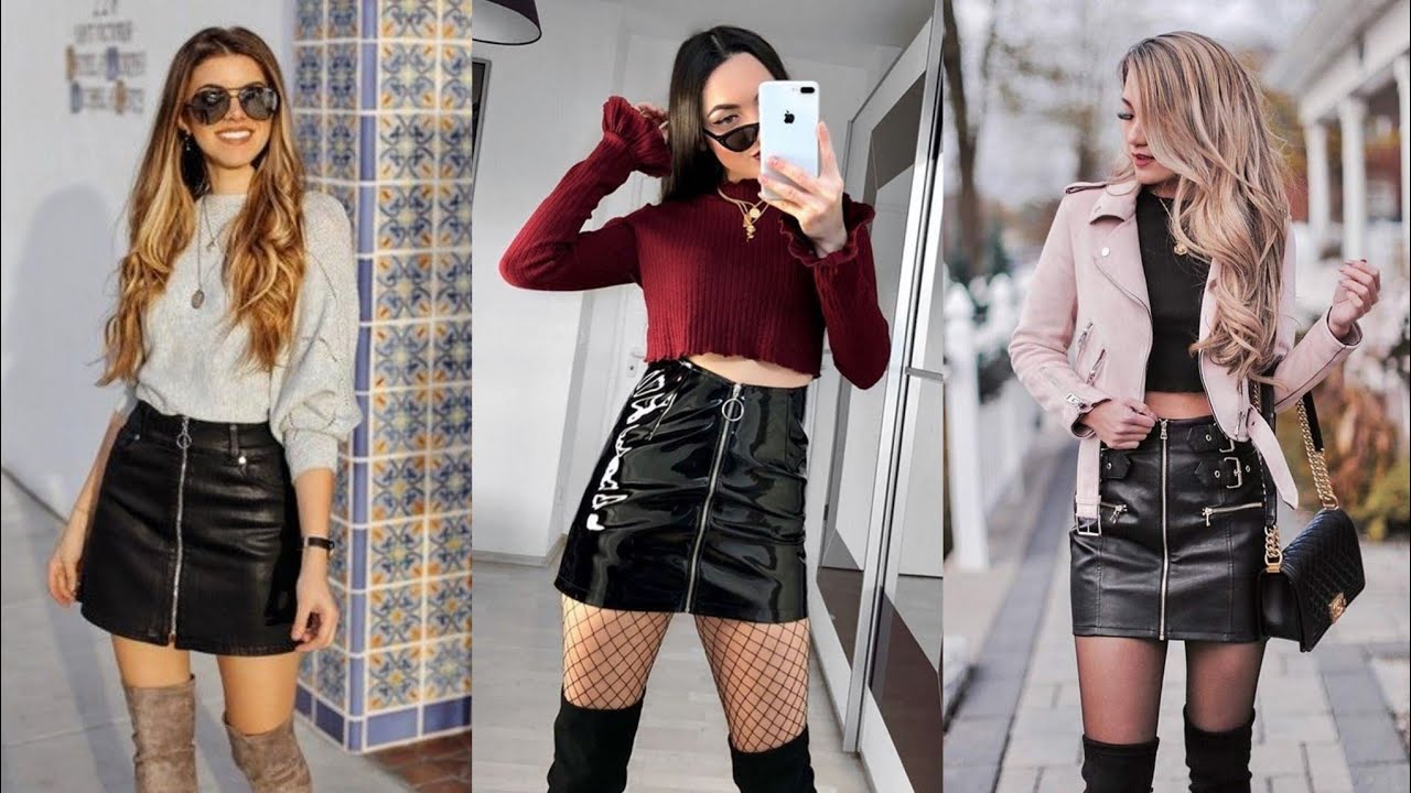 How to Style Leather Skirts Casually Casual wear Leather Skirts