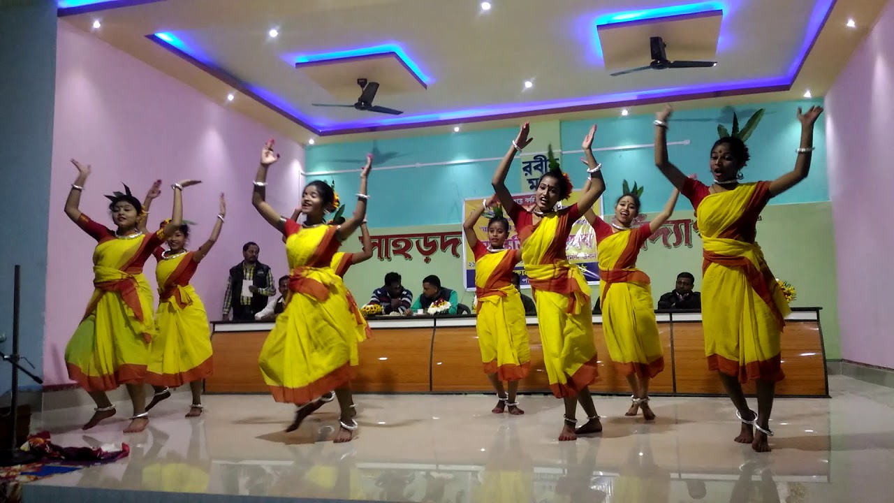 Pindare palasher ban dancing by saharda kalipada vidyapith school students