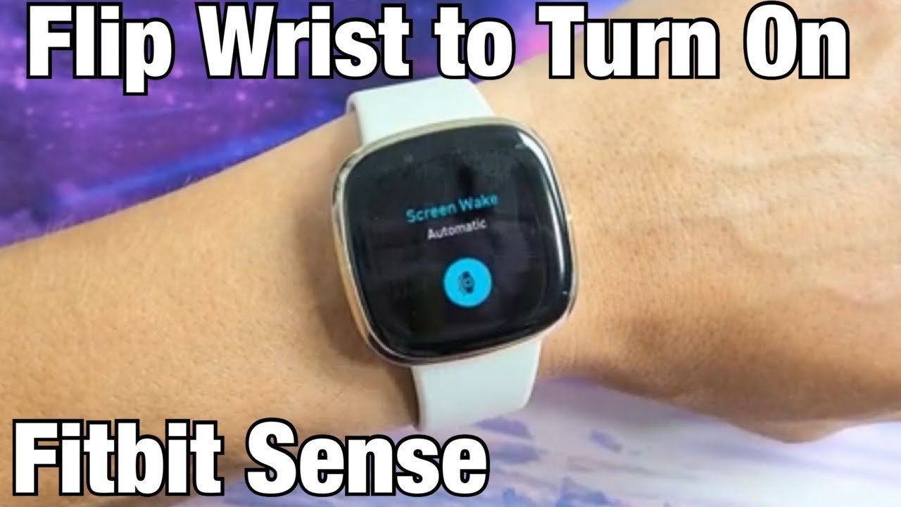 how to change screen wake on fitbit versa