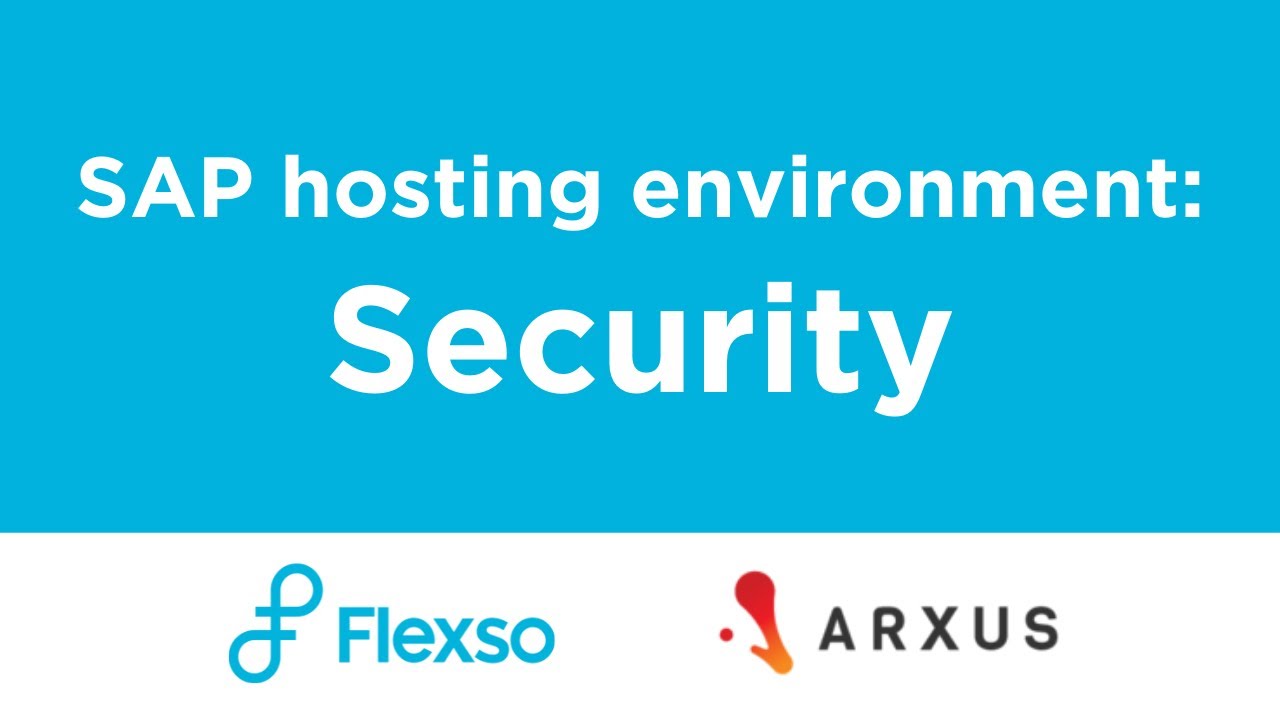 SAP hosting landscape - Security