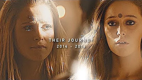 clarke and lexa | their journey [ 2014 - 2016 ] sa...