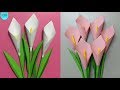 Cara Membuat Bunga Lily dari Kertas Origami | Bunga Hias dari Kertas