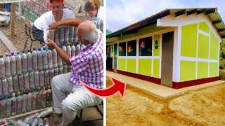 Construyen Edificios con BOTELLAS de PLÁSTICO