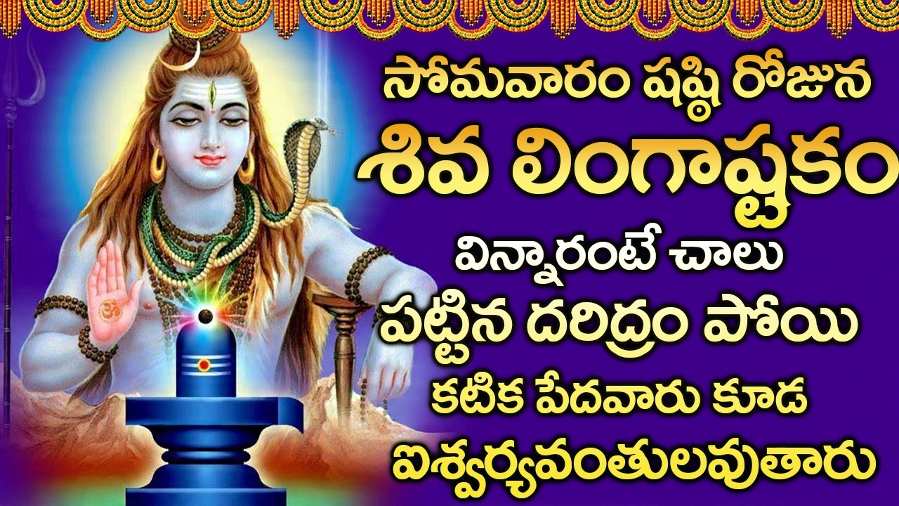 శివ లింగాష్టకం 10 నిముషాలు విన్నా చాలు మహాదేవుని ఆశీస్శులు మీ సొంతం || LINGASHTAKAM